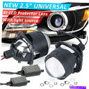 USヘッドライト 2.5 BI LEDプロジェクターレンズユニバーサルカーLEDヘッドライトRetlofit ドライバHLXG 2.5 Bi LED Projector Lens Universal Car LED Headlight Retrofit Driver HLXG