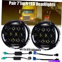 USヘッドライト Kenworth T2000 T-2000 98-10ラウンドLEDヘッドライトH4 H13クロームトラックトラクター For Kenworth T2000 T-2000 98-10 Round LED Headlight H4 H13 Chrome Truck Tractor