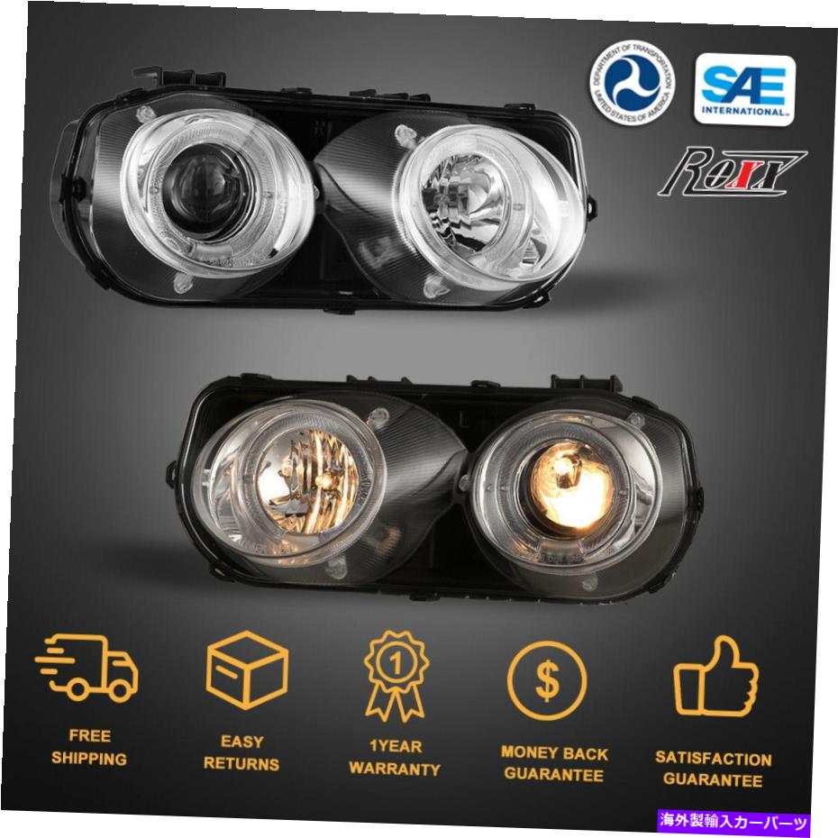 USإåɥ饤 Acura Integra 94-97 Chromeꥢ󥺥ץϥ Front Lamps Headlights For Acura Integra 94-97 Chrome Clear Lens Projector Halo