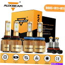 USヘッドライト AuxbeamコンボH11 9005 H11 LED車DRLヘッドライトキット高ロービーム霧の電球6K AUXBEAM Combo H11 9...