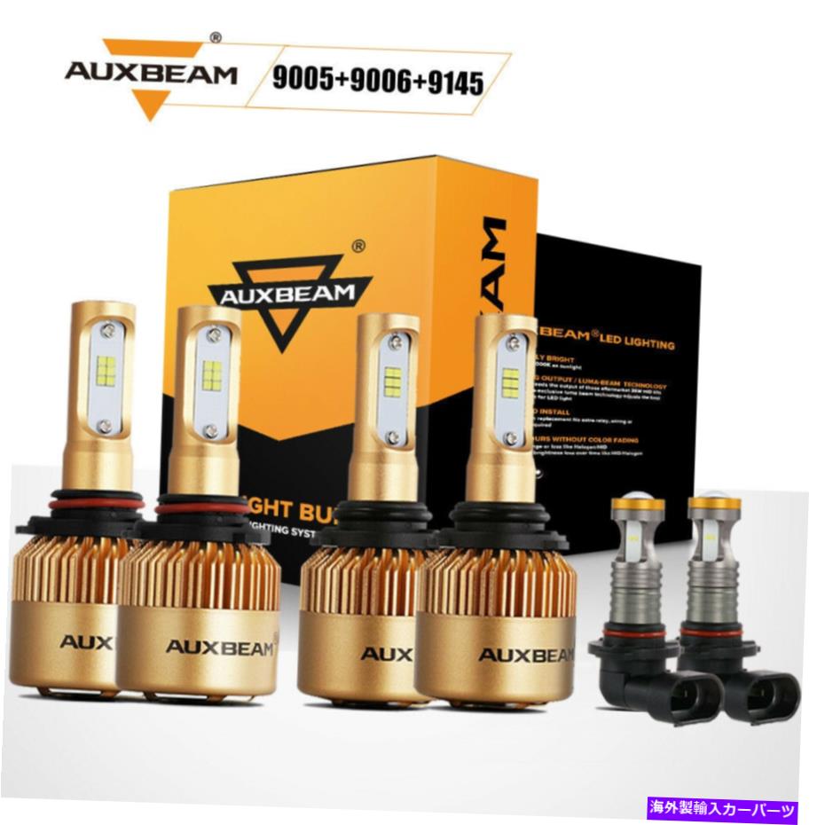 USヘッドライト AuxbeamヘッドライトHi-Lo Beam +フォグランプLEDのLED電球はトヨタ4Runner 2003-2005 AUXBEAM Headlight Hi-Lo Beam + Fog Light LED Bulbs For Toyota 4Runner 2003-2005