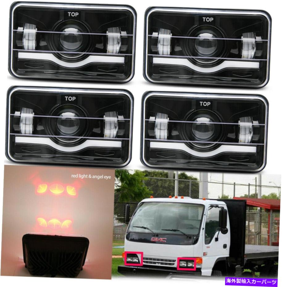 USヘッドライト GMC C4500 W3500 Isuzu NPR-HD NQR用2pair 4x6 