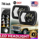 USヘッドライト フォードF-250 F-350スーパーデューティレンジャーE-150バンのための7x6 LEDヘッドライトハローDRL 5x7 7X6 LED Headlight Halo DRL 5X7 For Ford F-250 F-350 Super Duty Ranger E-150 VAN(2)