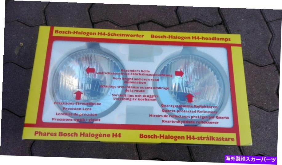 USヘッドライト BMW E9 E12 E21 E23 E24 E24 E30 Jaguar XJ / SメルセデスボッシュハロゲンH4ヘッドライト BMW E9 E12 E21 E23 E24 E28 E30 Jaguar XJ/S Mercedes BOSCH Halogen H4 Headlights