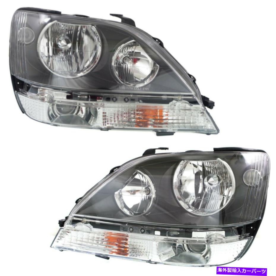 USヘッドライト ヘッドライトヘッドランプ左右ペアセット99-00 LEXUS RX300 Headlights Headlamps Left & Right Pair Set NEW for 99-00 Lexus RX300