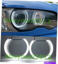 USヘッドライト Bimmer 3 5 7シリーズM3 Xenon Headlamp Demon DRLのためのWHクリスタルハローエンジェルの目 WH Crystal Halo Angel Eyes For Bimmer 3 5 7 Series M3 Xenon Headlamp Demon DRL
