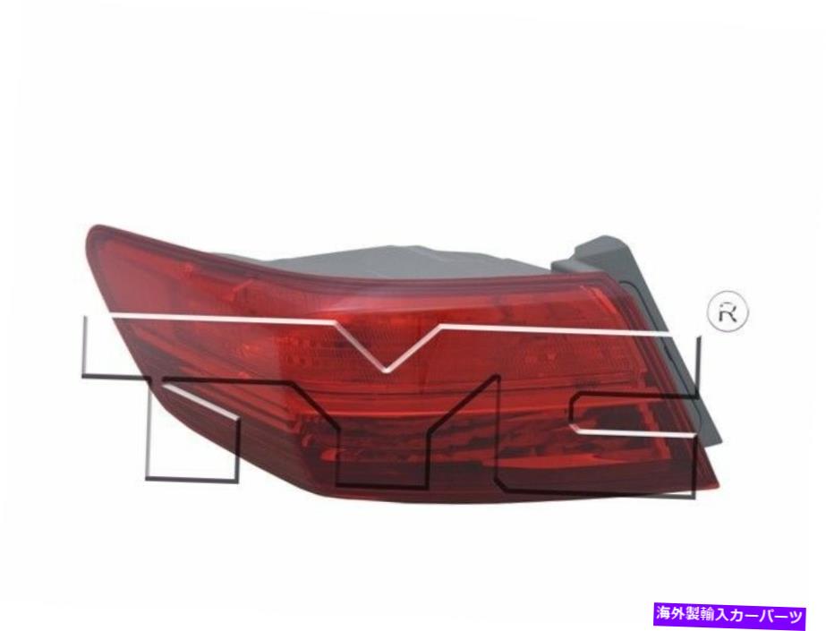 USヘッドライト Acura ILX 2013-2015用TYC NSF認証左外側テールライトランプ TYC NSF Certified Left Outer Side Tail Light Lamp for Acura ILX 2013-2015