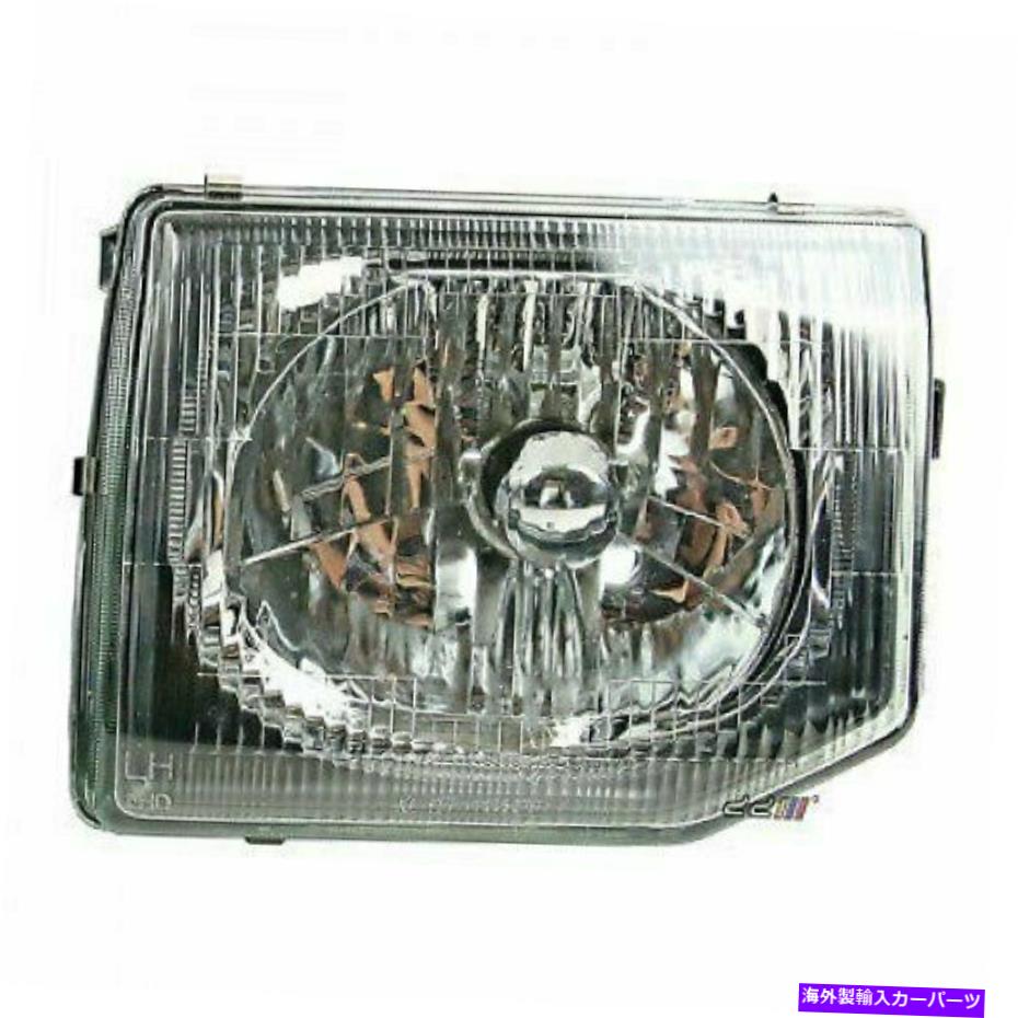 USヘッドライト 1ピース左クリスタルヘッドライト用ライトMitsubishi Pajero Montero V32 V34 91-99 1pcs Left Crystal Headlights Lamp For Mitsubishi Pajero Montero V32 V34 91-99