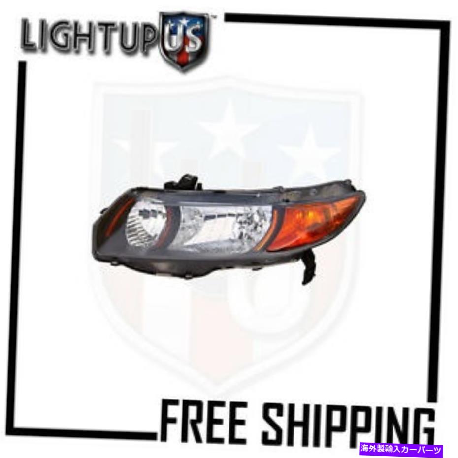 USヘッドライト HEADLIGHTS HEADLAMP 06-09ホンダシビックSIクーペ2ドア左サイドのみ Headlights Headlamps for 06-09 Honda Civic SI Coupe 2-Door Left Side Only