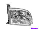 USヘッドライト ドライバー左ヘッドライトが長く存在する00-04 Tundra 41118 Driver Left Headlight Without Ext...
