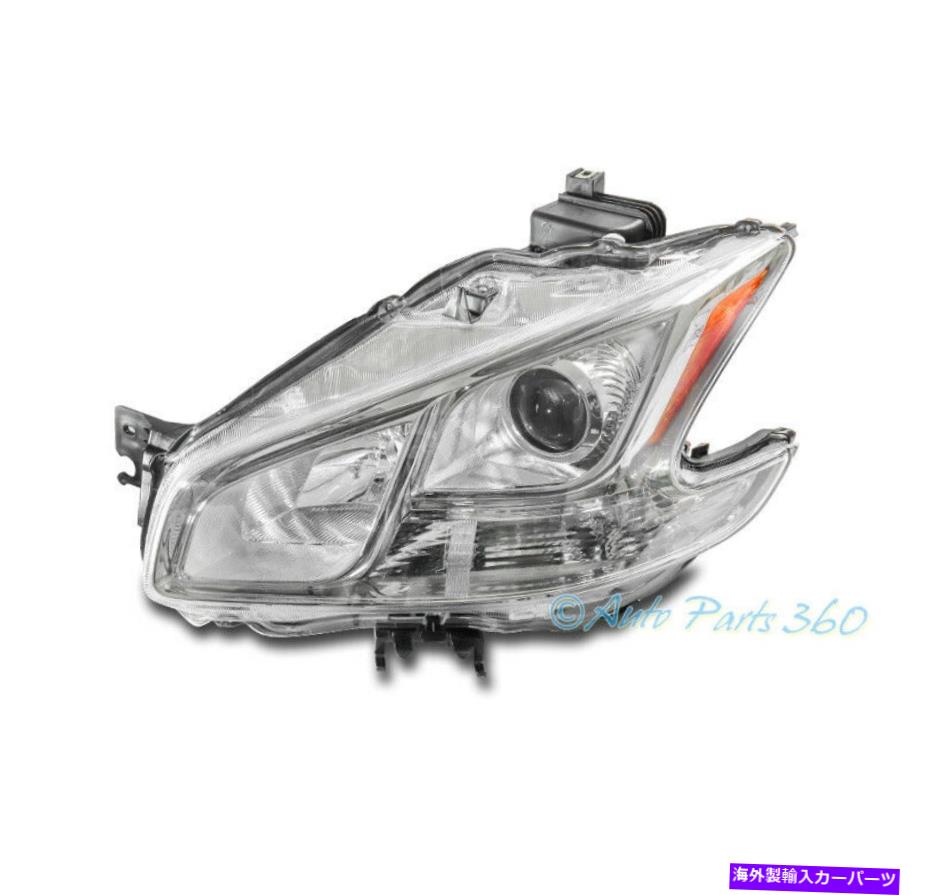 USヘッドライト 09-14 Maxima Halogenプロジェクタヘッドライトヘッドランプクロームドライバ左LHサイド For 09-14 Maxima Halogen Projector Headlight Headlamp Chrome Driver Left LH Side