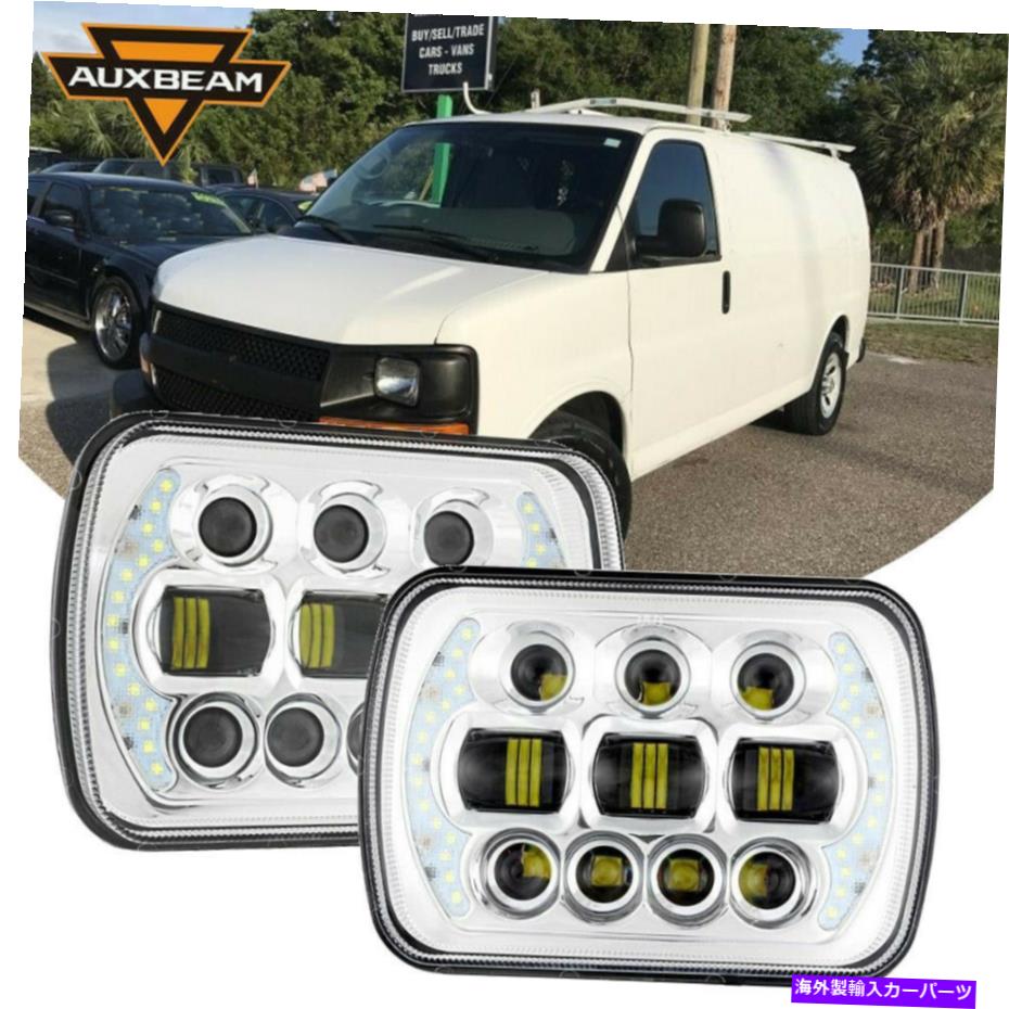 USヘッドライト Chevy Express Cargo Van 1500 2500 3500用AuxBeam 7x6 