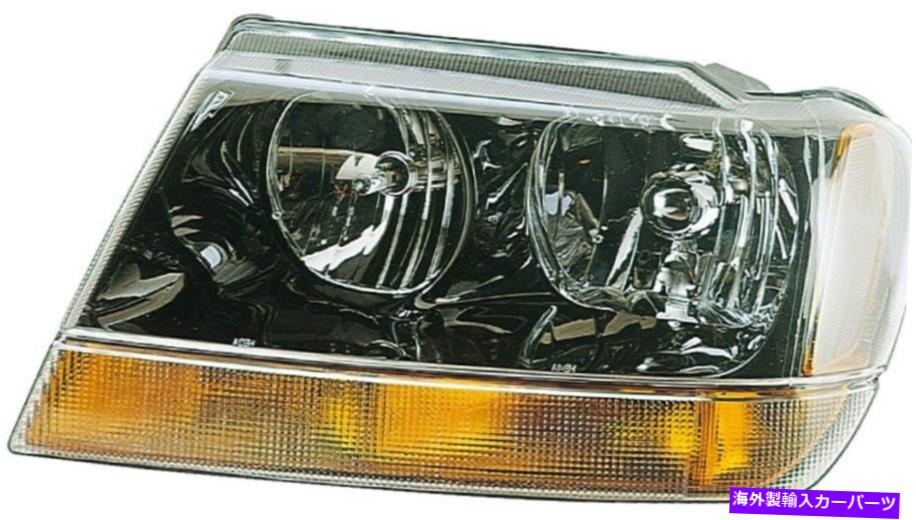 USヘッドライト ヘッドライトアセンブリ左ドーマン1590318フィット99-04ジープグランドチェロキー Headlight Assembly Left Dorman 1590318 fits 99-04 Jeep Grand Cherokee