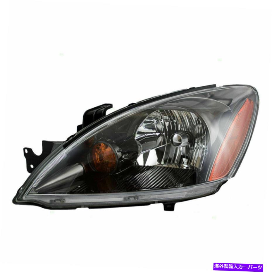 USヘッドライト 新しいドライバーヘッドライトヘッドランプスモークレンズハウジング04-07三菱ランサー New Drivers Headlight Headlamp Smoke Lens Housing for 04-07 Mitsubishi Lancer