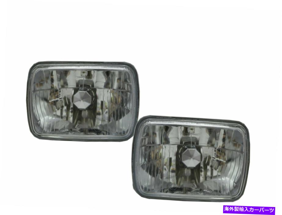USヘッドライト R30郊外87-88 SUV /ピックアップ2D / 4D 5X7クリスタルガラスヘッドライトクロムシボレー R30 Suburban 87-88 SUV/Pickup 2D/4D 5X7 Crystal GLASS Headlight Chrome for Chevy
