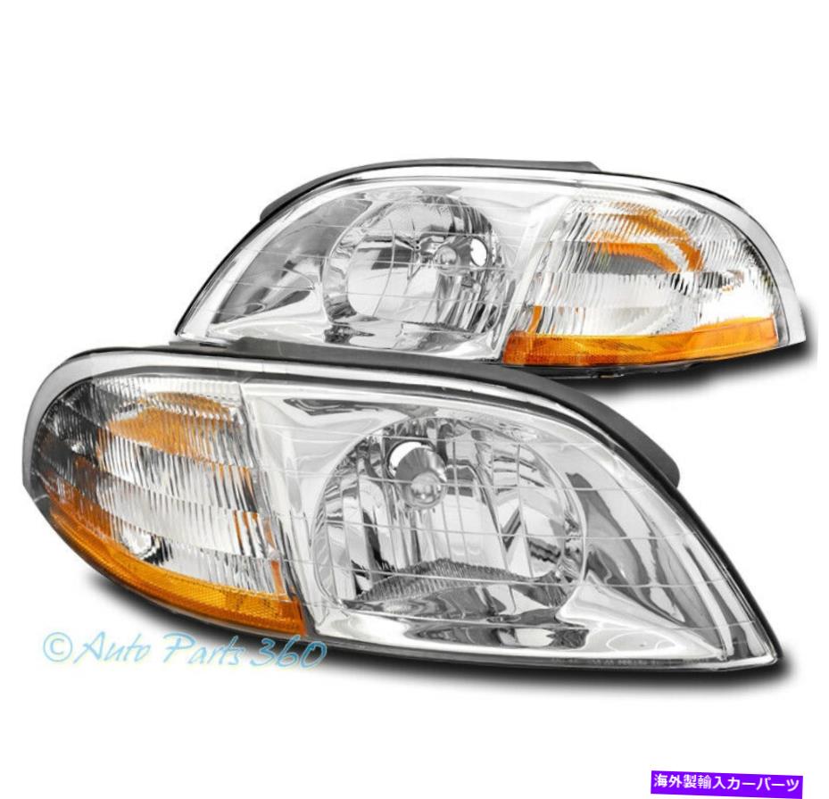 USヘッドライト 99-03フォードウィンドスールミニバン交換ヘッドライトヘッドランプランプクロムL + R For 99-03 Ford Windstar Minivan Replacement Headlights Headlamps Lamp Chrome L+R