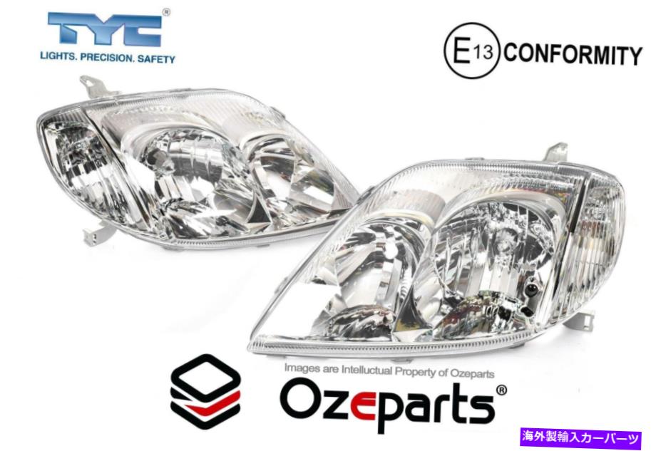 USإåɥ饤 ȥ西ZZE122ϥå2001~2004ѥڥLH + RHإåɥ饤ȥ Pair LH+RH Head Light Lamp For Toyota Corolla ZZE122 Hatch 2001~2004