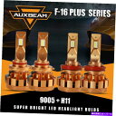 USヘッドライト AuxBeam 9005 + H11 LED CANBUSヘッドライト電球はDodge RAM 1500 2500 2011-18 F-16P...