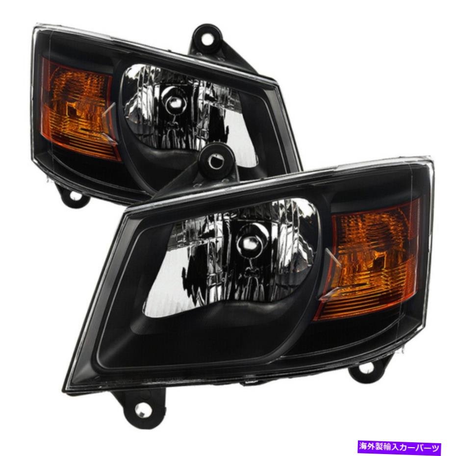 USヘッドライト 2008-2010 Dodge Grand Caravan MPV C / V SE SXTクリアブラックヘッドライトの交換 2008-2010 Dodge Grand Caravan MPV C/V SE SXT Clear Black Headlight Replacement