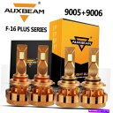 USヘッドライト AUXBeam F-16プラス9005 + 9006コンボLED CANBUSヘッドライトキットHi-Loビーム電球6000K AUXBEAM...