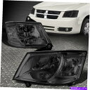 USヘッドライト 08-10 Dodge Grand Caravanスモークハウジングのクリアコーナーヘッドライトヘッドランプ FOR 08-10 DODGE ...