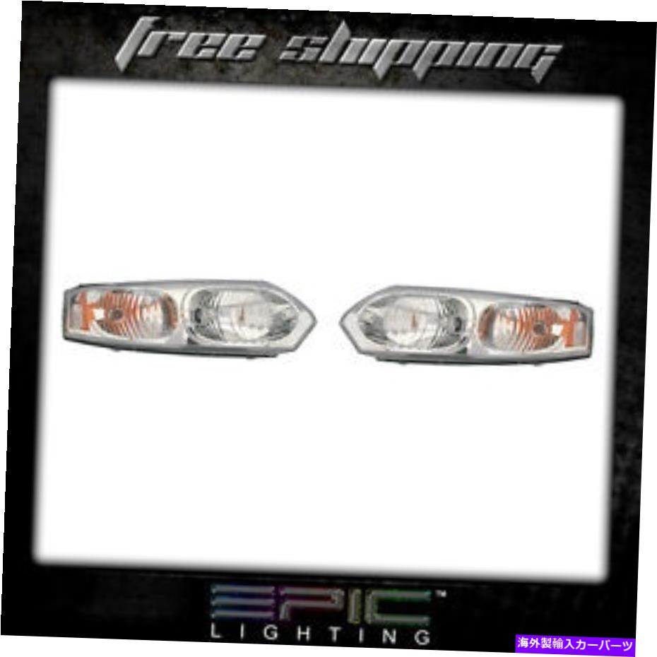 USヘッドライト フィット2003-07イオンセダンヘッドライトヘッドランプペア左右セット Fits 2003-07 Ion Sedan Headlights Headlamps Pair Left right set