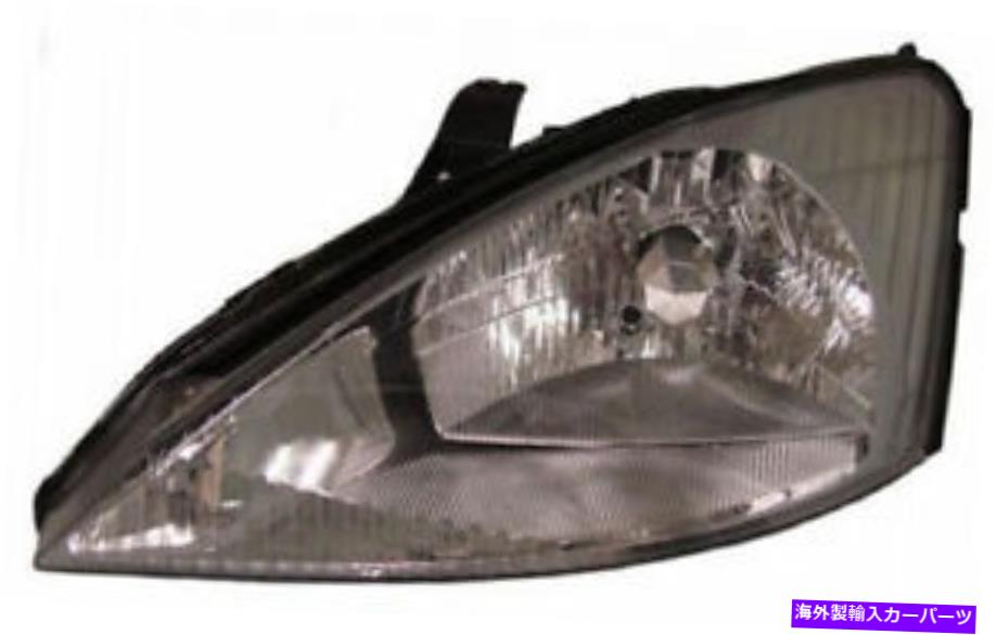 USヘッドライト クロムクリア仕上げ左ドライバー側H4ヘッドライトフォーカスフォーカスI 1 98-01 Chrome clear finish LEFT drivers side H4 headlight for Ford Focus I 1 98-01