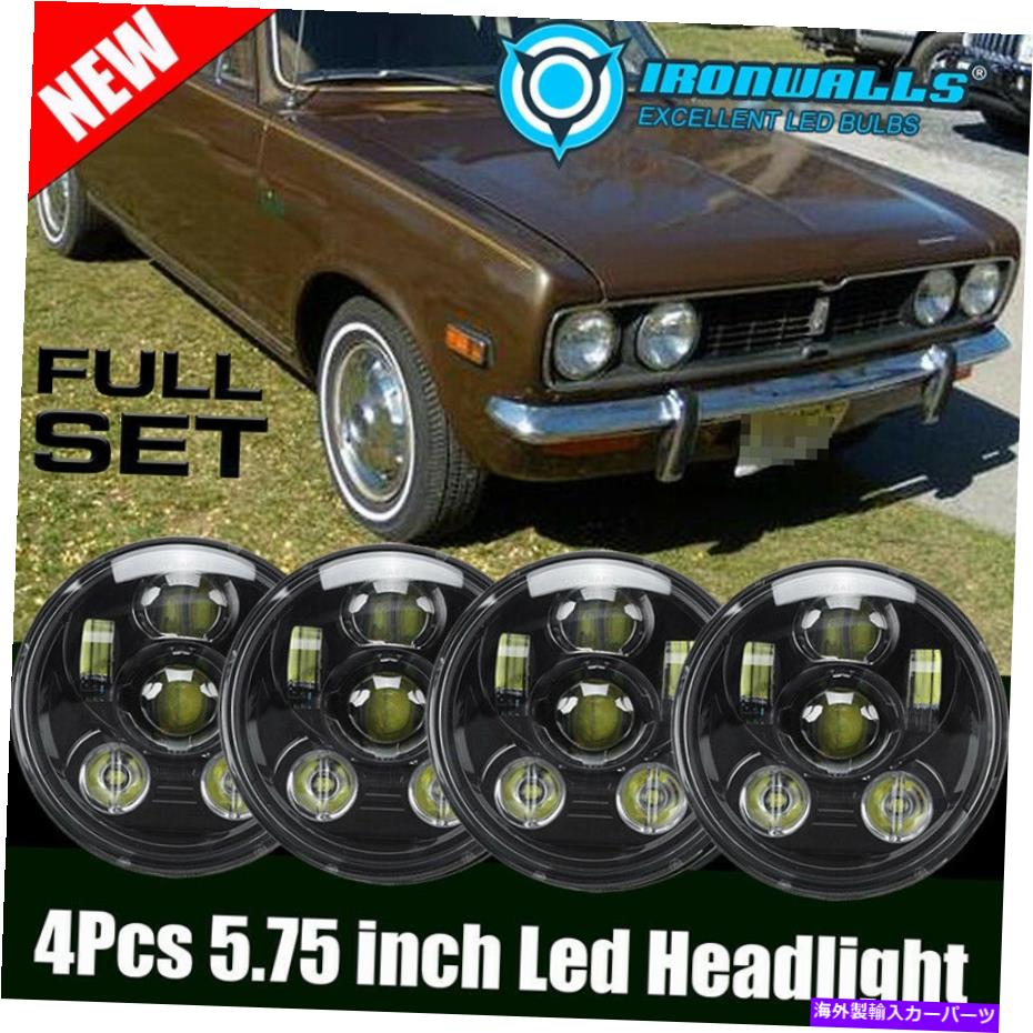 USヘッドライト 4ピースブラック5-3 / 4 