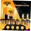 USヘッドライト AUXBeam 3セットH11 9005 H11 LED車のヘッドライトキット高ロービームの霧の電球 AUXBEAM 3 Sets H11 9...