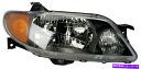 USヘッドライト 右RHヘッドランプアセンブリSedan Metal Coat Bezel Fits 2001 2003 Mazda Protege Right...