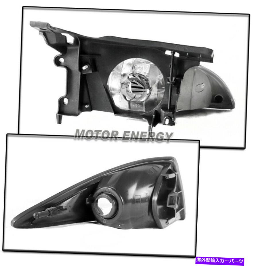 USヘッドライト 00 01 02シボレーキャバリアブラック交換ヘッドライトヘッドランプW / LED DRLキット FOR 00 01 02 CHEVY CAVALIER BLACK REPLACEMENT HEADLIGHTS HEADLAMP W/LED DRL KIT