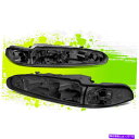 USヘッドライト oldsmobile intrigue 98-02のためのファクトリースタイルのハロゲンヘッドライト98-02スモーククリアペア Factory Style Halogen Headlights for Oldsmobile Intrigue 98-02 Smoked Clear Pair
