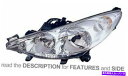 USヘッドライト LHDヘッドライトPeugeot 207 2006左サイド LHD Headlight Peugeot 207 2006 Left Side