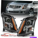 USヘッドライト 2010-2016 Cadillac SRXハロゲンヘッドライトブラックヘッドランプ交換左+右 2010-2016 Cadillac SRX Halogen Headlights Black Headlamps Replacement Left+Right