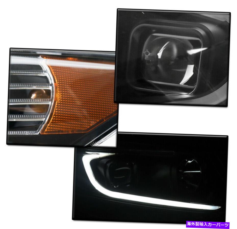 USヘッドライト 2009-2014 Acura TSX  LEDブラックプロジェクターヘッドライトW / Blue DRLキット FOR 2009-2014 ACURA TSX  LED BLACK PROJECTOR HEADLIGHT W/BLUE DRL KIT