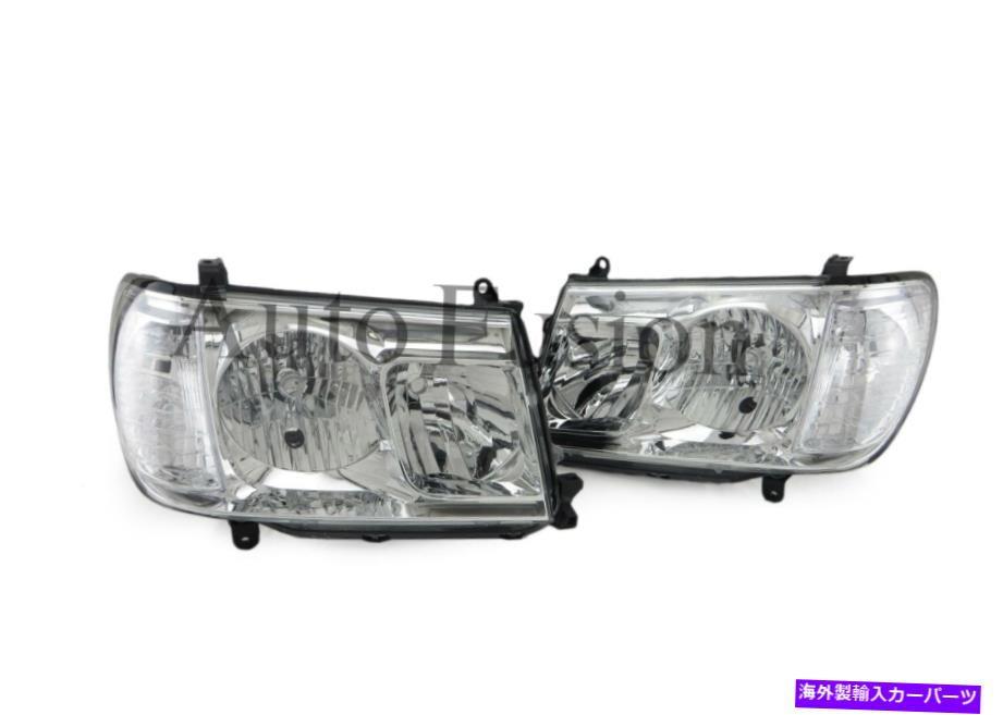 USヘッドライト Toyota Landcruiser 100シリーズ、FJ105（2005-2007）のヘッドライトペア Headlights Pair For Toyota Landcruiser 100 Series , FJ105 (2005-2007)