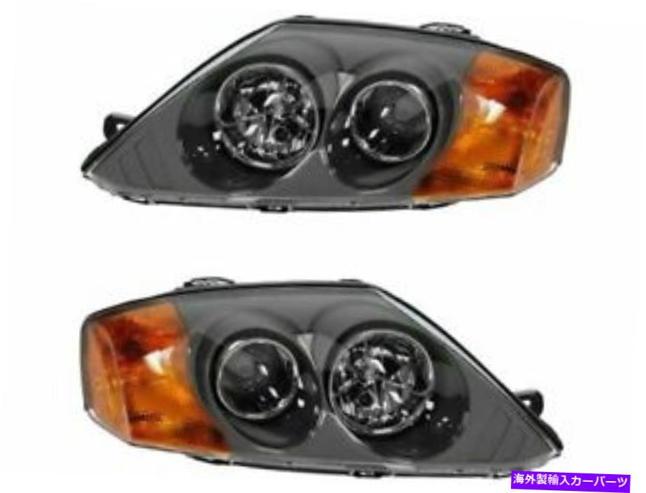 USヘッドライト Headlightアセンブリセット03-04 Hyundai Tiburon PZ72M9ドライバー＆旅客側 Headlight Assembly Set For 03-04 Hyundai Tiburon PZ72M9 Driver & Passenger Side
