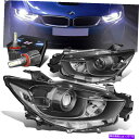 USwbhCg yAubN/NAMvWFN^[wbhCg+t@LED HIDLbg13-16}c_CX5 PAIR BLACK/CLEAR SIGNAL PROJECTOR HEADLIGHT+FAN LED HID KIT FOR 13-16 MAZDA CX5