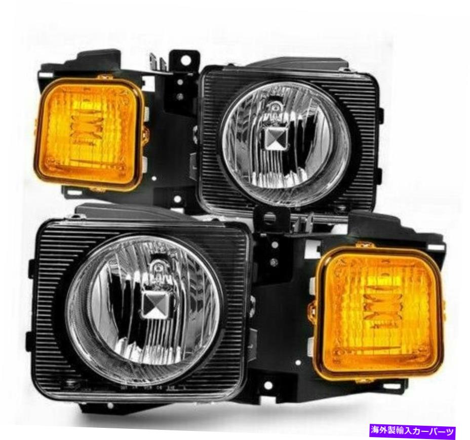 USヘッドライト 2006-2010 Hummer H3 H3Tヘッドライトヘッドランプアフターマーケット左+右06-10ペア 2006-2010 Hummer H3 H3T Headlights Headlamps Aftermarket Left+Right 06-10 Pair