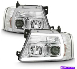 USヘッドライト 04-08フォードF150 Chrome LEDチューブスタイルプロジェクターヘッドライトFX2 FX4ハーリー 04-08 Ford F150 Chrome LED Tube Style Projector Headlights FX2 FX4 Harley