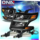 USヘッドライト ブラックプロジェクターヘッドライト琥珀側サイド+ 6000K HID LED FIT 15-17 Tahoe /郊外 BLACK PROJECTOR HEADLIGHT AMBER SIDE+6000K HID LED FIT 15-17 TAHOE/SUBURBAN(2)