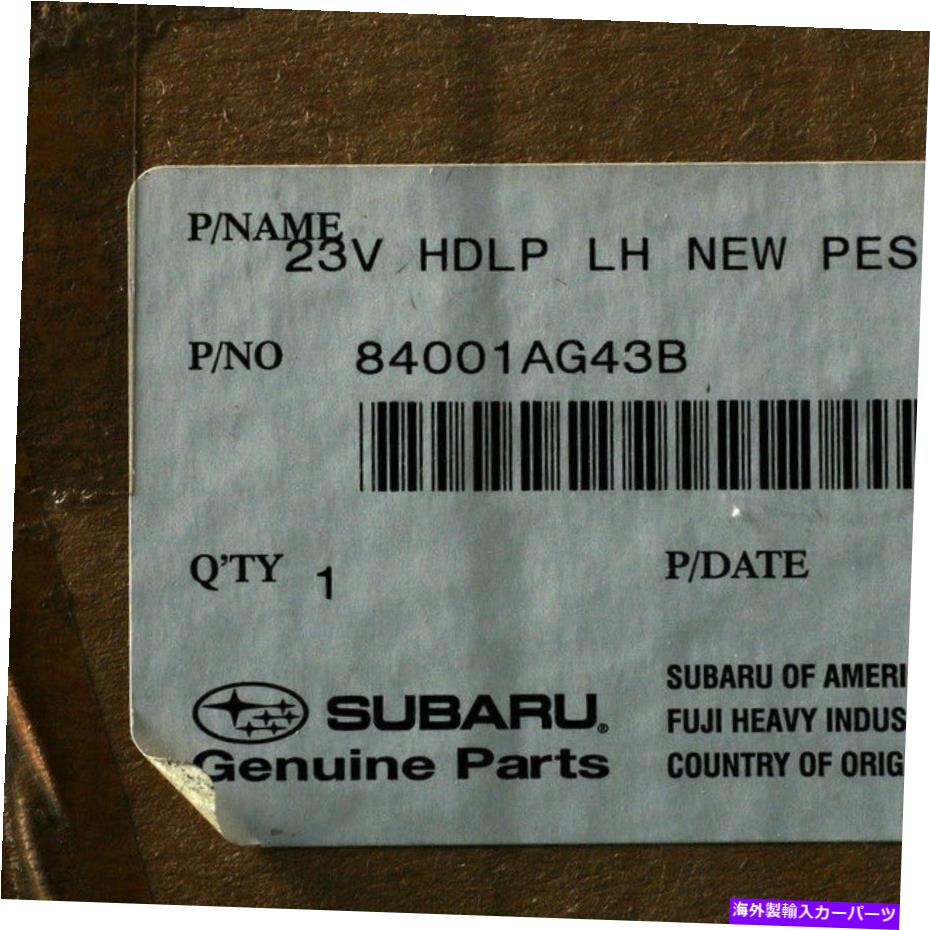 USヘッドライト OEM NEW 06本物のスバルレガシoutbackドライバSDヘッドランプアセンブリ84001AG43B OEM NEW 06 Genuine Subaru Legacy Outback Driver Sd Headlamp Assembly 84001AG43B