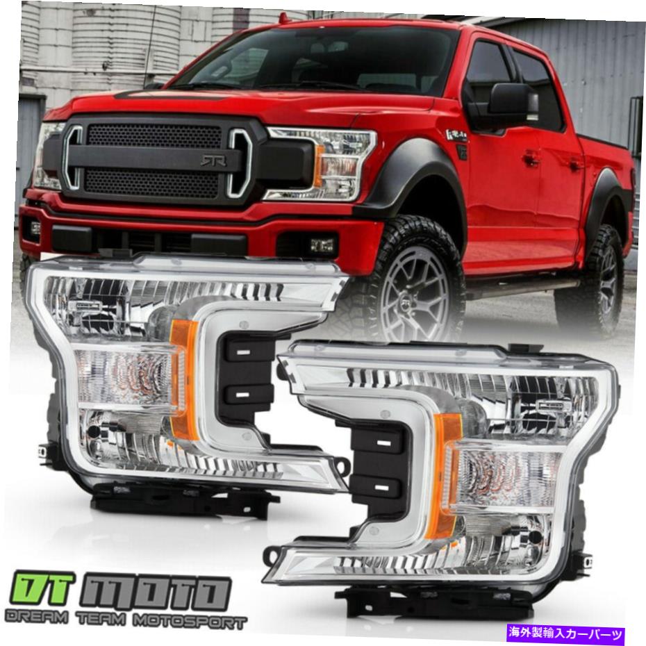USヘッドライト [ハロゲンモデル] 2018-2019フォードF150ピックアップヘッドライトヘッドランプペア左+右 [Halogen Model] 2018-2019 Ford F150 Pickup Headlights HeadLamps Pair Left+Right