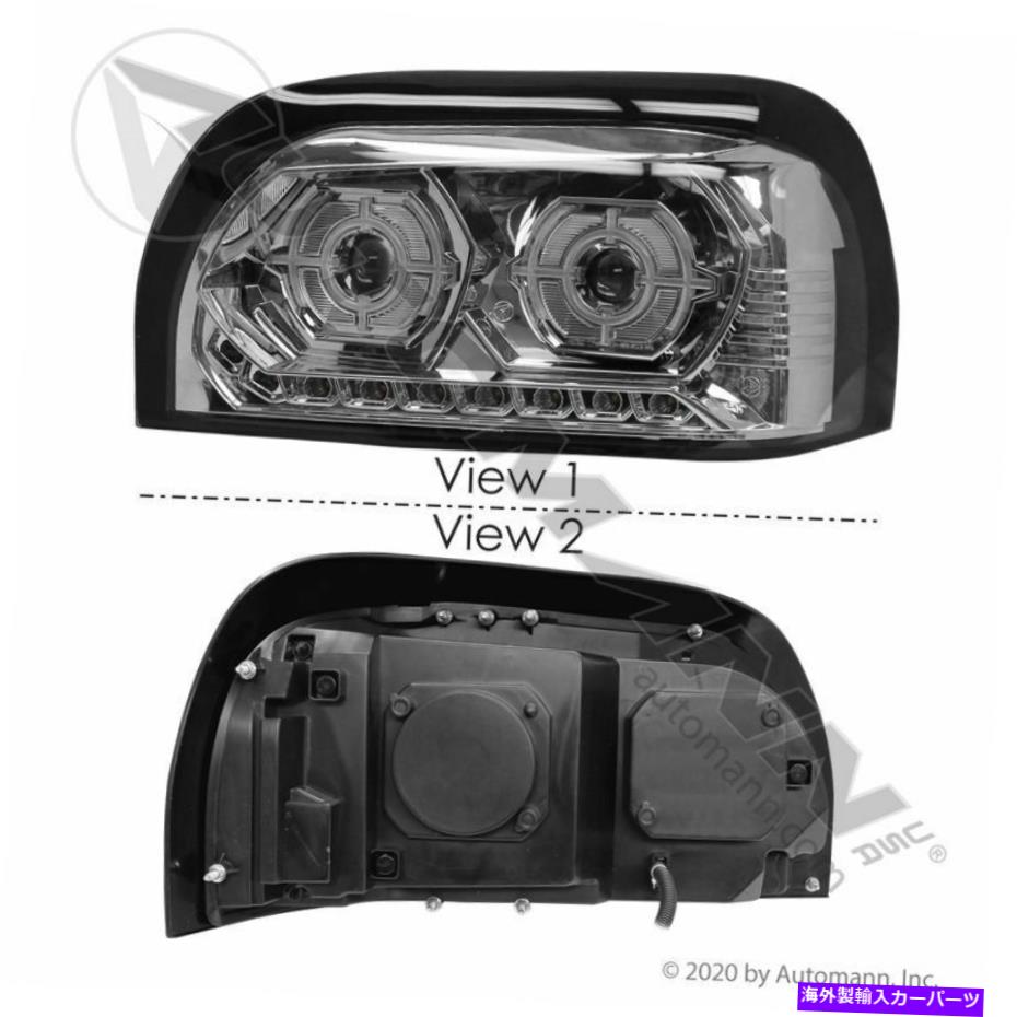 USヘッドライト アフターマーケットの正しいクロムヘッドランプFreightLiner Century Led 1996-2010 Aftermarket Right Chrome Headlamp Freightliner Century LED 1996-2010