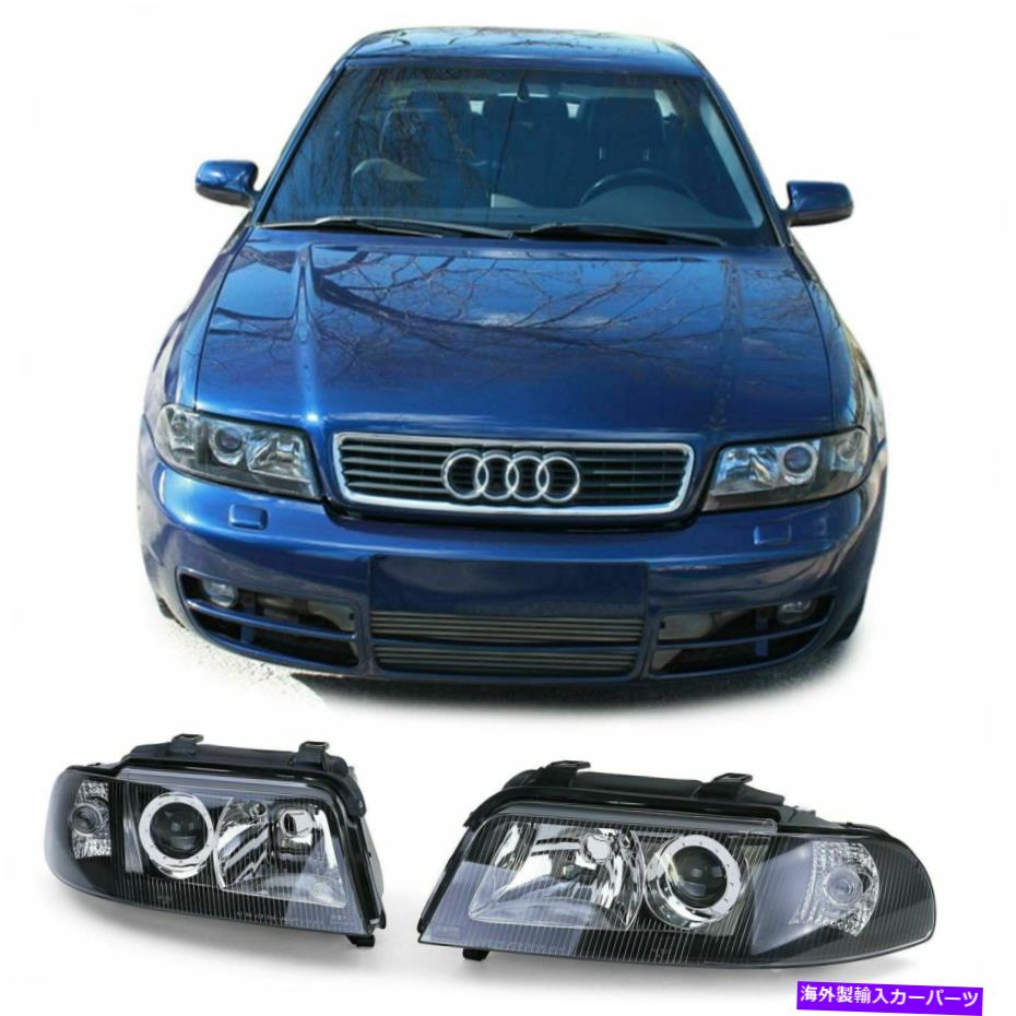 USヘッドライト ブラック仕上げファセフィリフトプロジェクターヘッドライトAudi A4 B5 99-00のためのフロントライト Black finish facelift projector headlights front lights for Audi A4 B5 99-00
