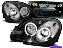 USヘッドライト メルセデスのヘッドライトR170 SLK 96-99エンジェルアイスブラックワールドワイドFreeship US LP Headlights ...