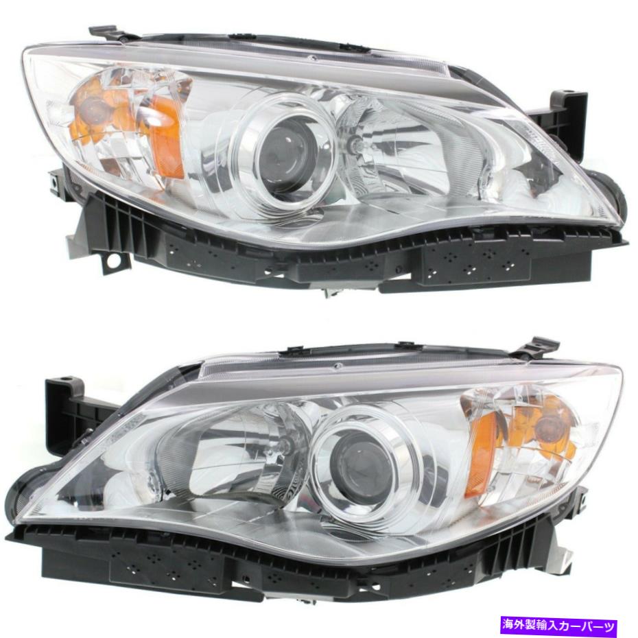 USヘッドライト 2012-2014 Subaru Imperzaのヘッドライトセット電球CAPA 2PC Headlight Set For 2012-2014 Subaru Impreza Left and Right With Bulb CAPA 2Pc