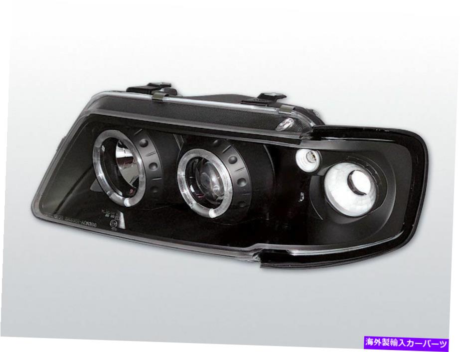 USإåɥ饤 ֥å顼ž夲󥸥륢ϥإåɥ饤96-00Audi A4 B5ѥå Black color finish angel eye HALO headlights SET for Audi A4 B5 from 96-00