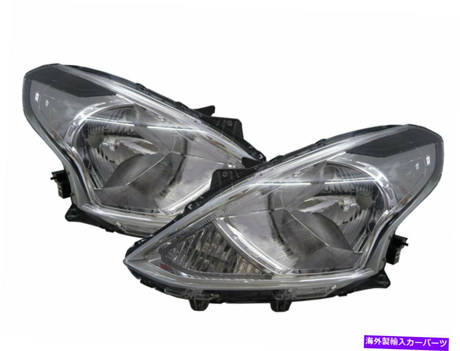 USヘッドライト 日産LHDのためのSunny N17 2014-Present Sedan 4Dクリアヘッドライトクロム Sunny N17 2014-present Facelift Sedan 4D Clear Headlight Chrome for NISSAN LHD