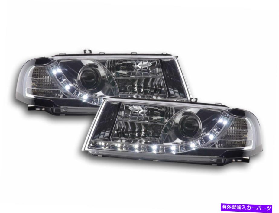 USإåɥ饤 ९ꥢ顼ǥLED DRLإåɥ饤1U 01-04 CHROME clear color daytime LED DRL headlights for Octavia type 1U 01-04